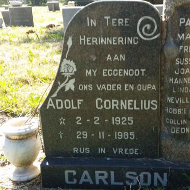 CARLSON Adolf Cornelius 1925-1985