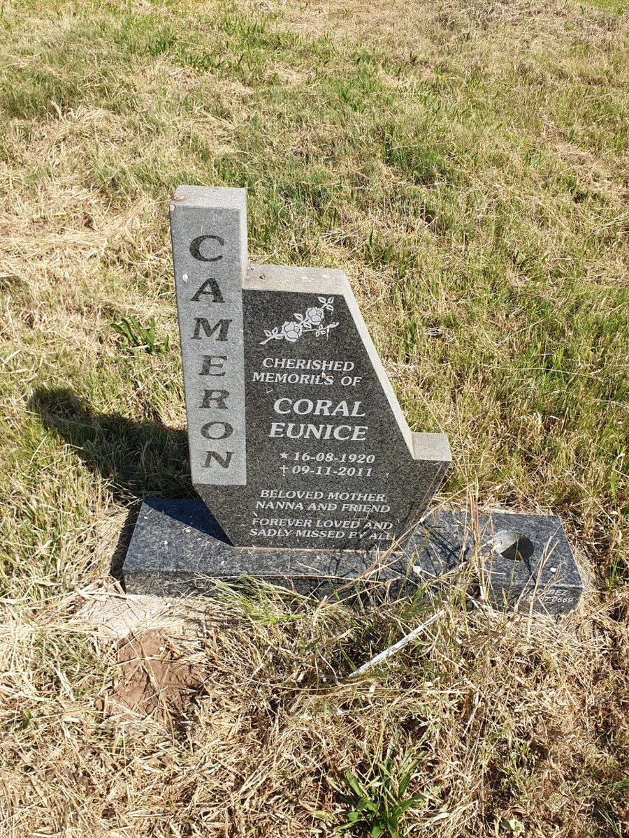CAMERON Coral Eunice 1920-2011