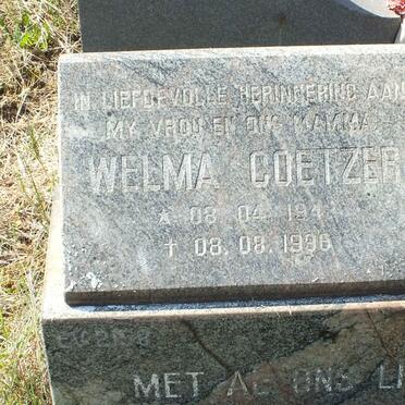 COETZER Welma 194?-1996