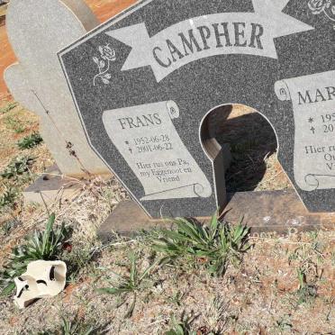 CAMPHER Frans 1952-2001 & Martina 1958-2010