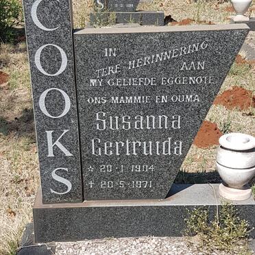 COOKS Susanna Gertruida 1904-1971