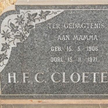 CLOETE H.F.C. 1906-1971