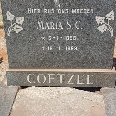 COETZEE Maria S.C. 1898-1969