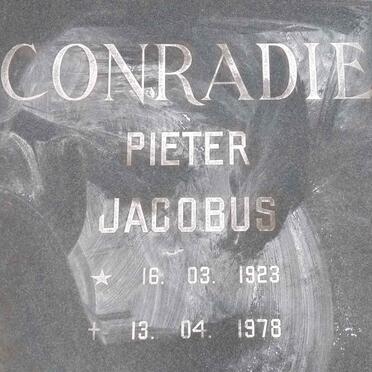 CONRADIE Pieter Jacobus 1923-1978
