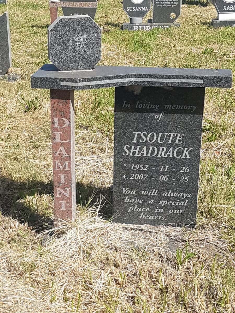 DLAMINI Tsoute Shadrack 1952-2007