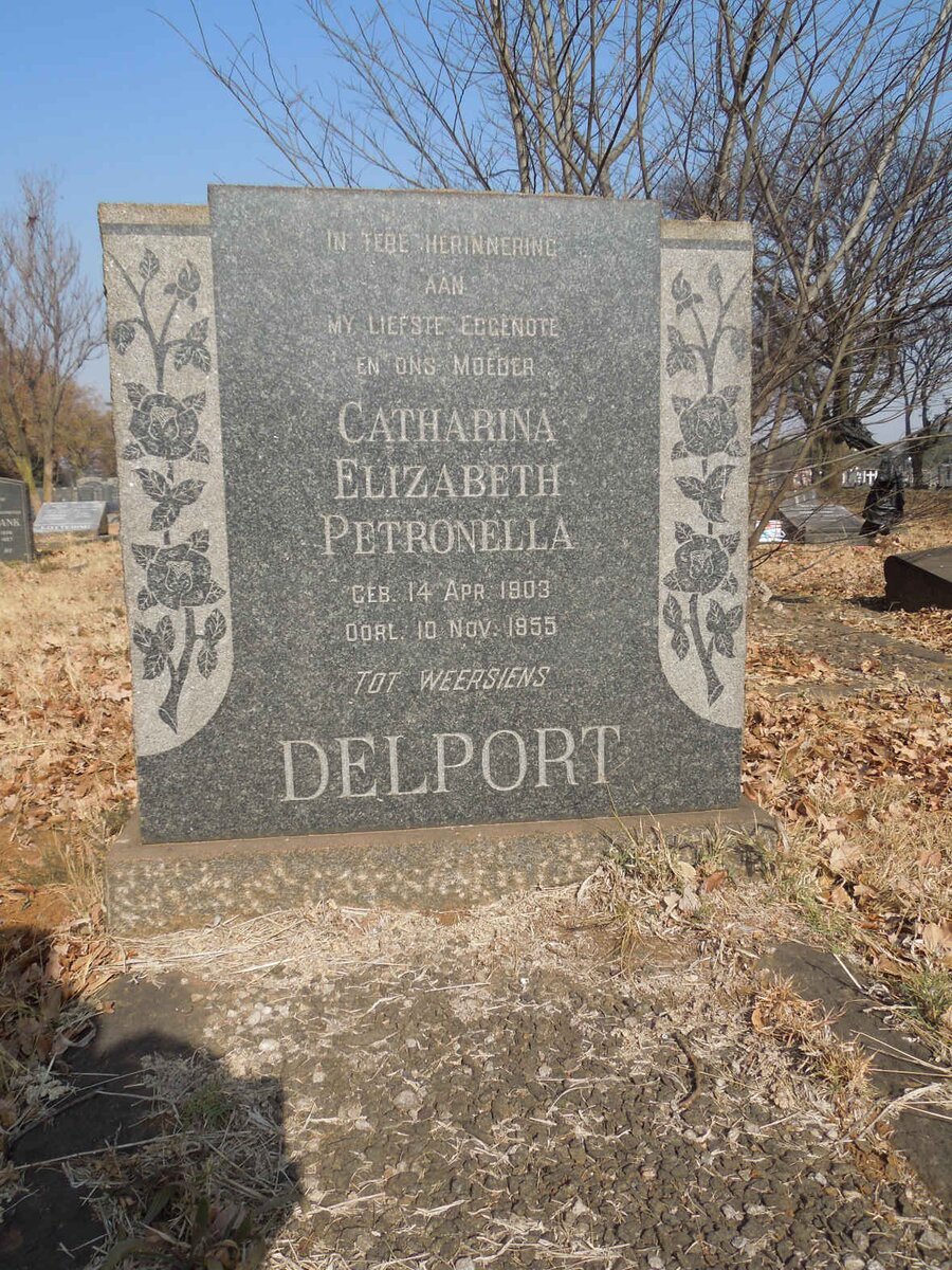 DELPORT Catharina Elizabeth Petronella 1903-1955