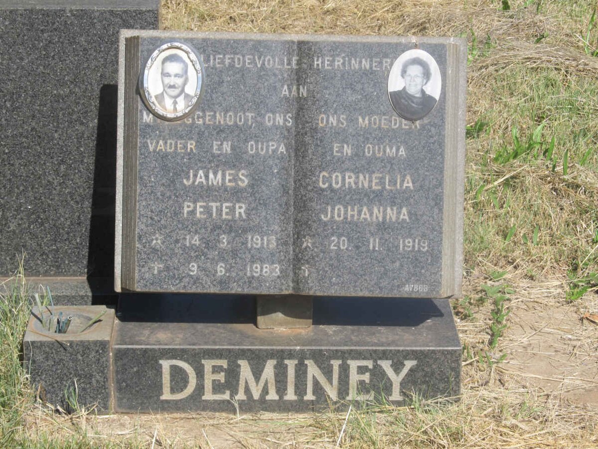 DEMINEY James Peter 1913-1983 &amp; Cornelia Johanna 1919-