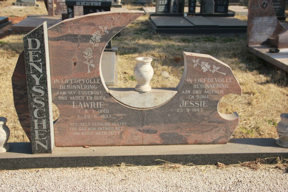 DENYSSCHEN Lawrie 1940-1997 &amp; Jessie 1947-