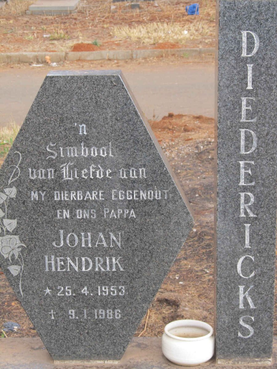 DIEDERICKS Johan Hendrik 1953-1986