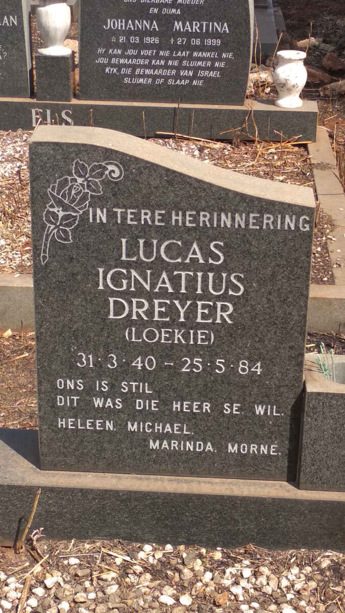 DREYER Lucas Ignatius 1940-1984