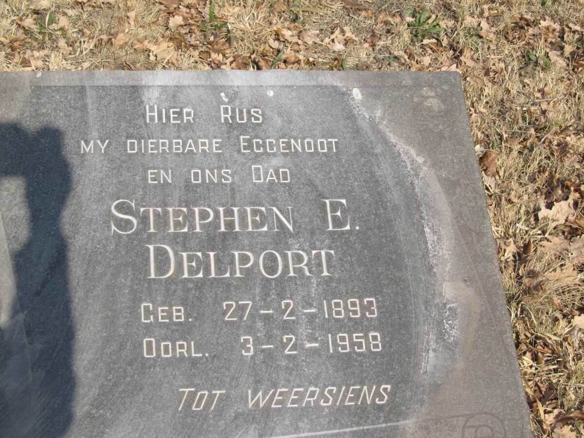 DELPORT Stephen E. 1893-1958