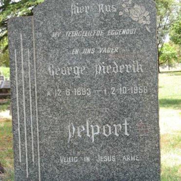 DELPORT George Diederik 1893-1956