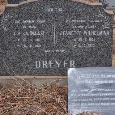 DREYER I.P.v.N.1916-2002 &amp; Jeanette Wilhelmina 1921-1970