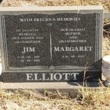 ELLIOTT Jim 1931-1997 &amp; Margaret 1929-