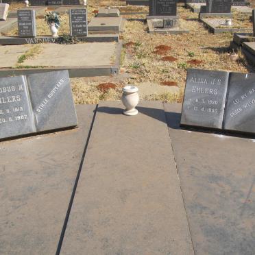 EHLERS Jacobus M. 1913-1982 &amp; Alida J.S. 1920-1995