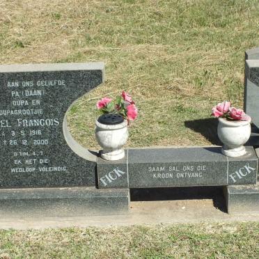 FICK Daniel Francois 1916-2000 &amp; Martha 1919-1995
