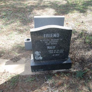 FRIEND Wally 1925-1992