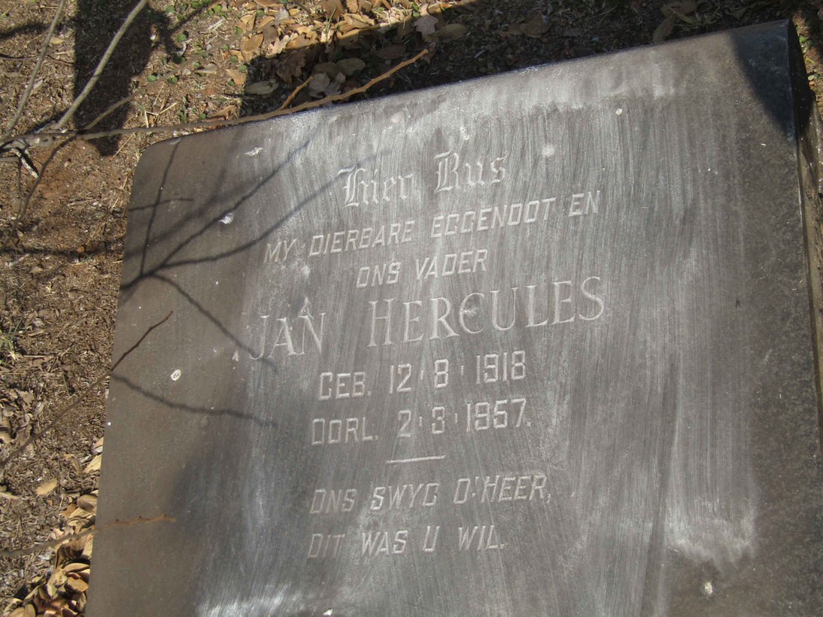 FOURIE Jan Hercules 1918-1957