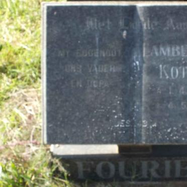 FOURIE Lambertus Kotze 1928-1996