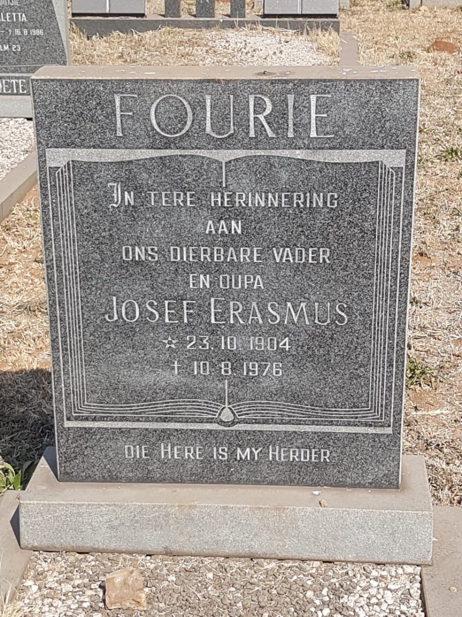 FOURIE Josef Erasmus 1904-1976