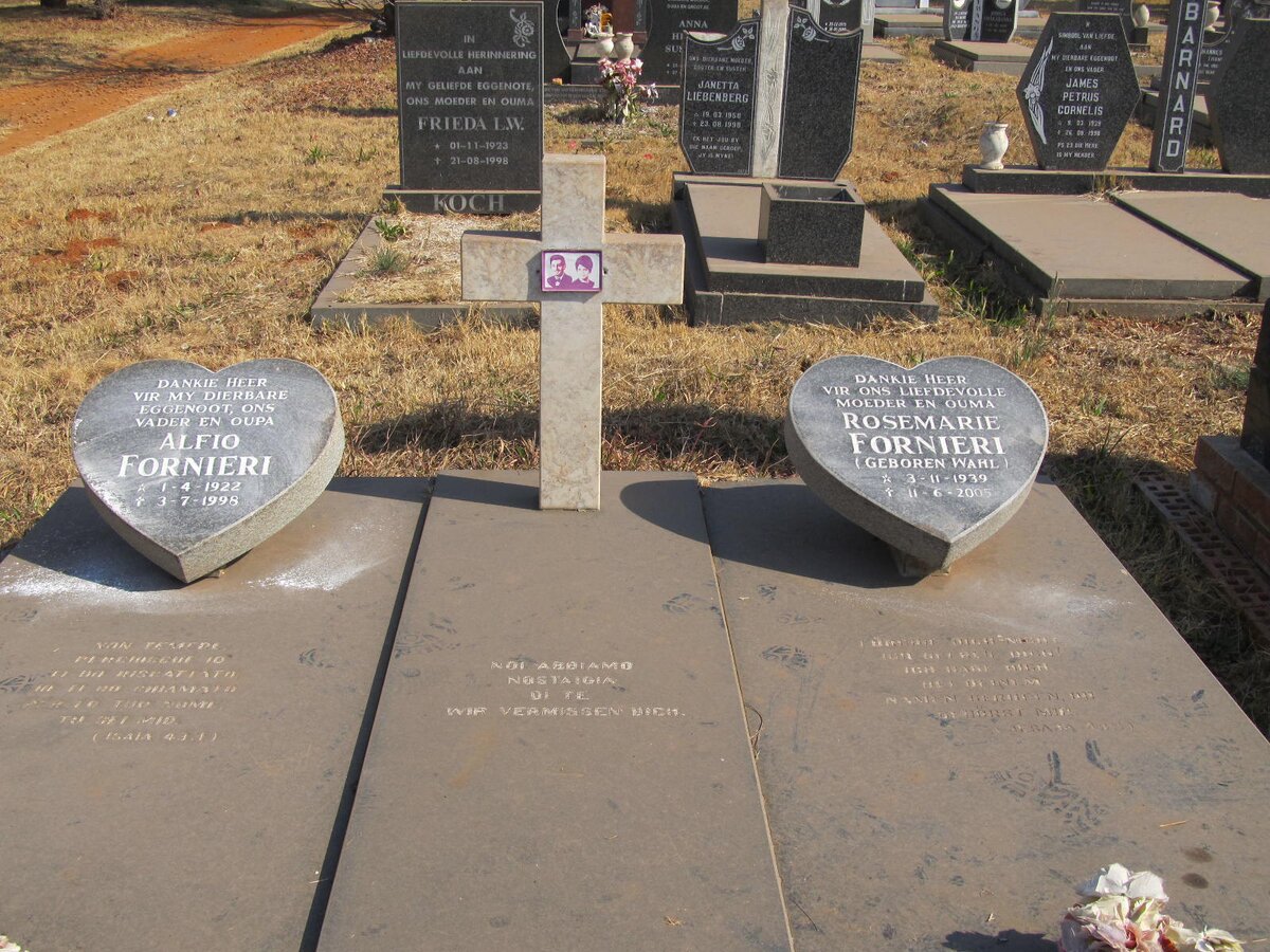 FORNIERI Alfio 1922-1998 &amp; Rosemarie WAHL 1939-2005