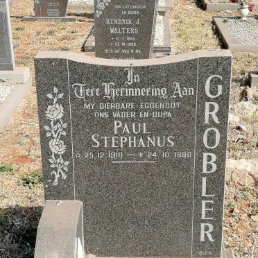 GROBLER Paul Stephanus 1918-1980