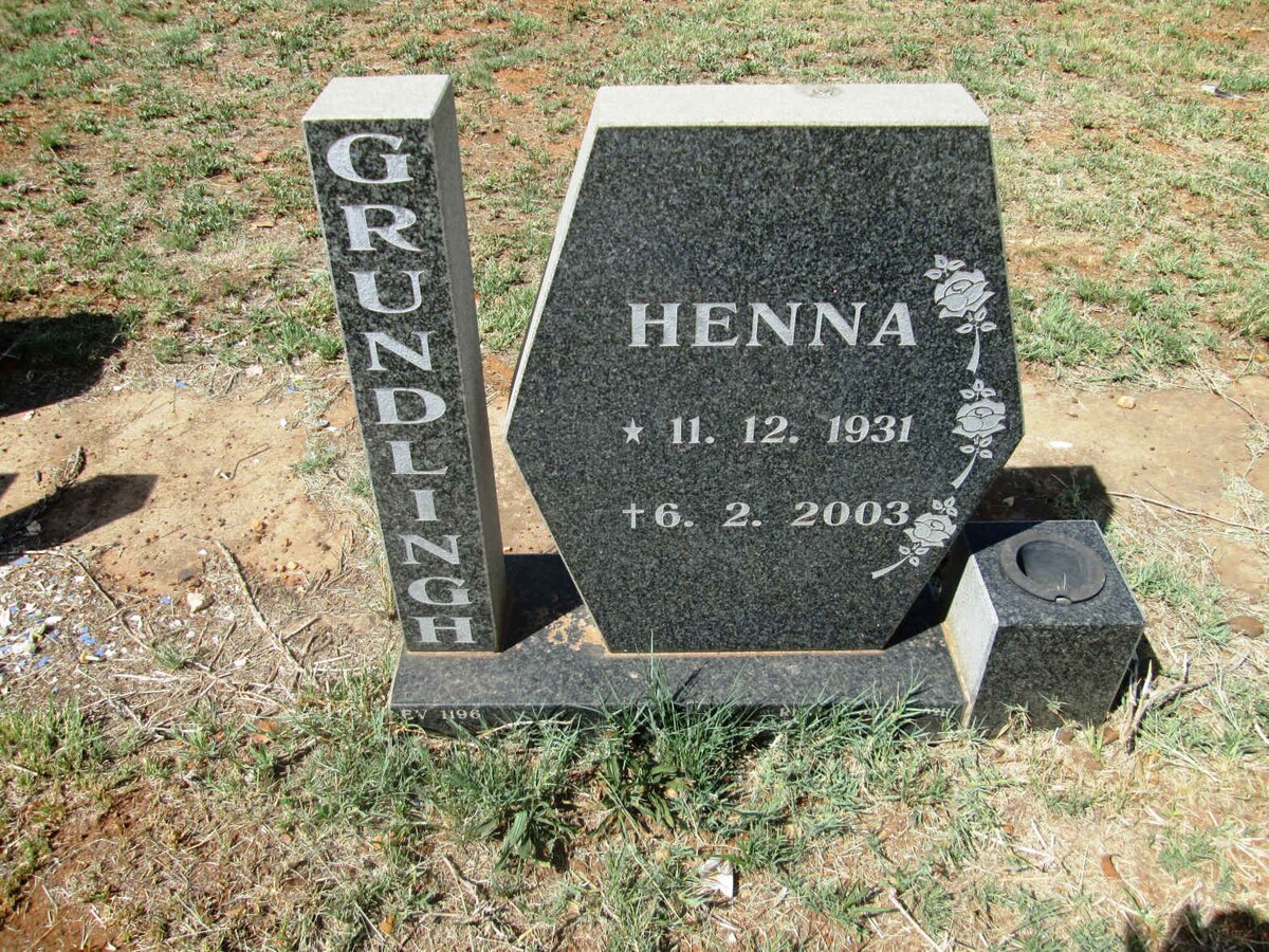 GRUNDLINGH Henna 1931-2003