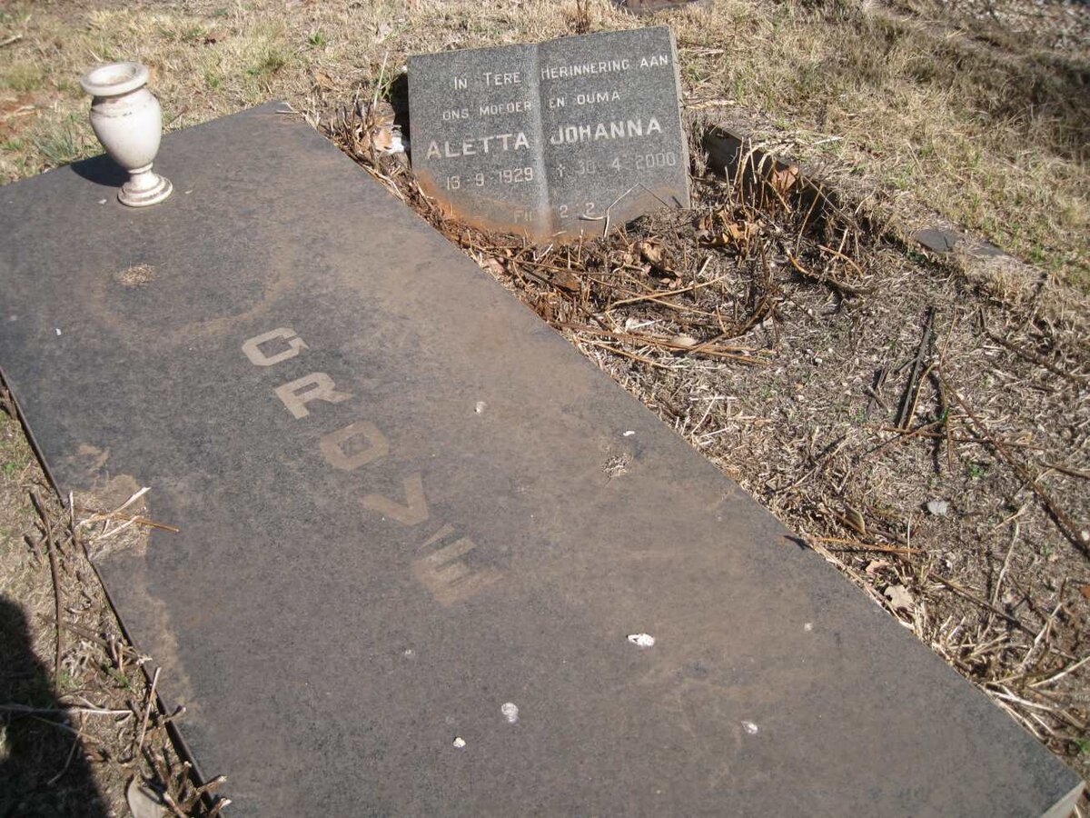 GROVE Aletta Johanna 1929-2000