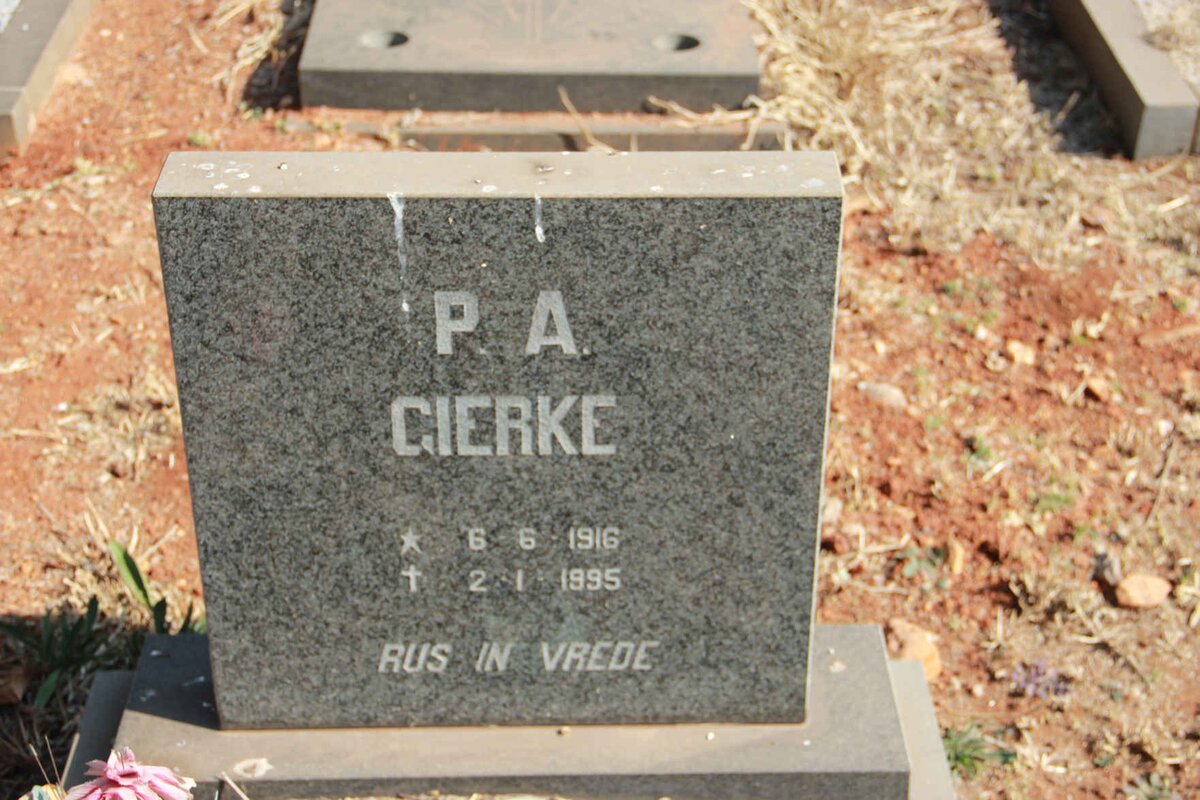 GIERKE P.A. 1916-1995