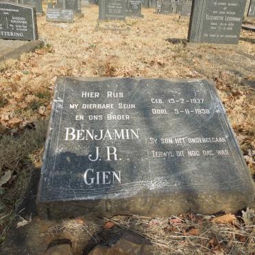 GIEN Benjamin J.R. 1937-1958
