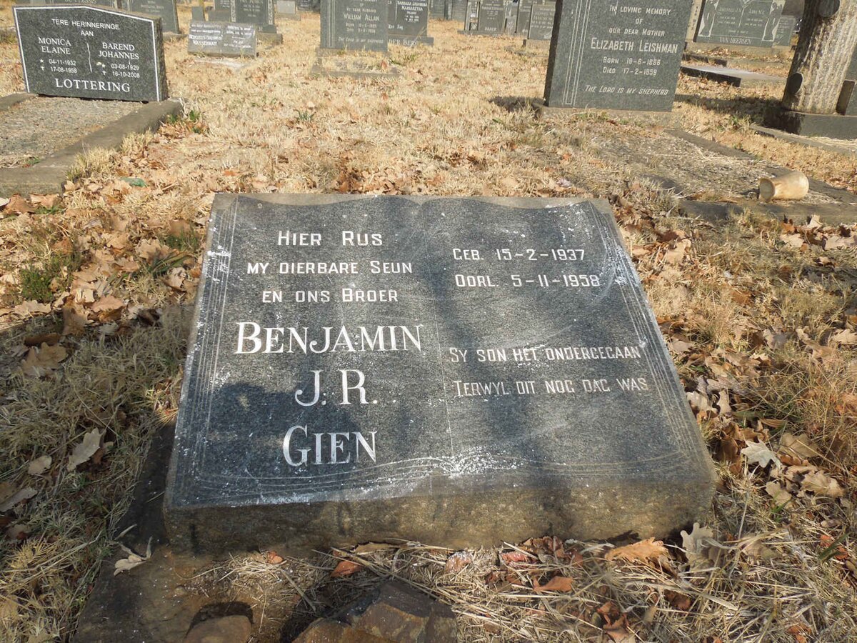 GIEN Benjamin J.R. 1937-1958