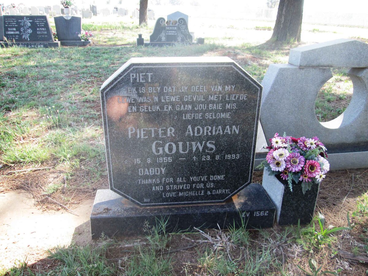GOUWS Pieter Adriaan 1955-1993