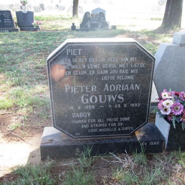 GOUWS Pieter Adriaan 1955-1993