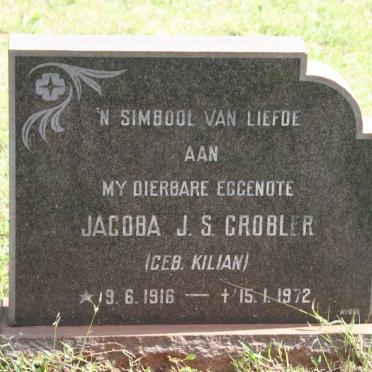 GROBLER Jacoba J.S. nee KILIAN 1916-1972