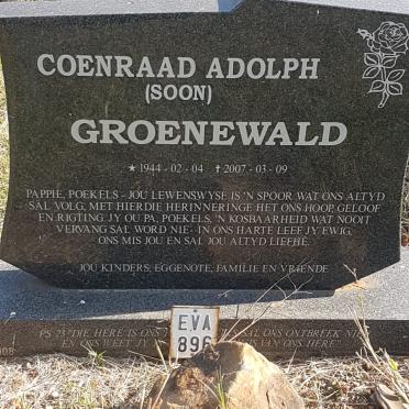 GROENEWALD Coenraad Adolph 1944-2007