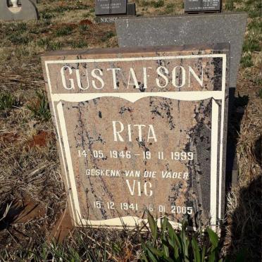 GUSTAFSON Vic 1941-2005 & Rita 1946-1999