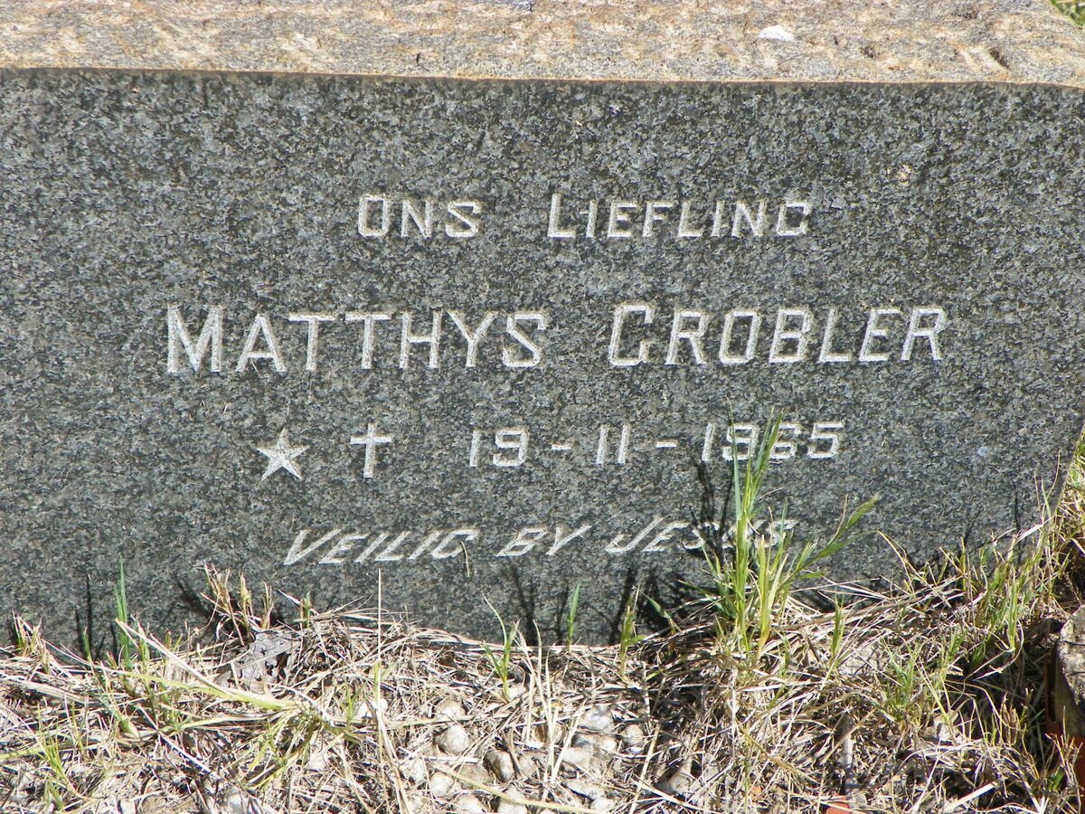 GROBLER Matthys 1965-1965
