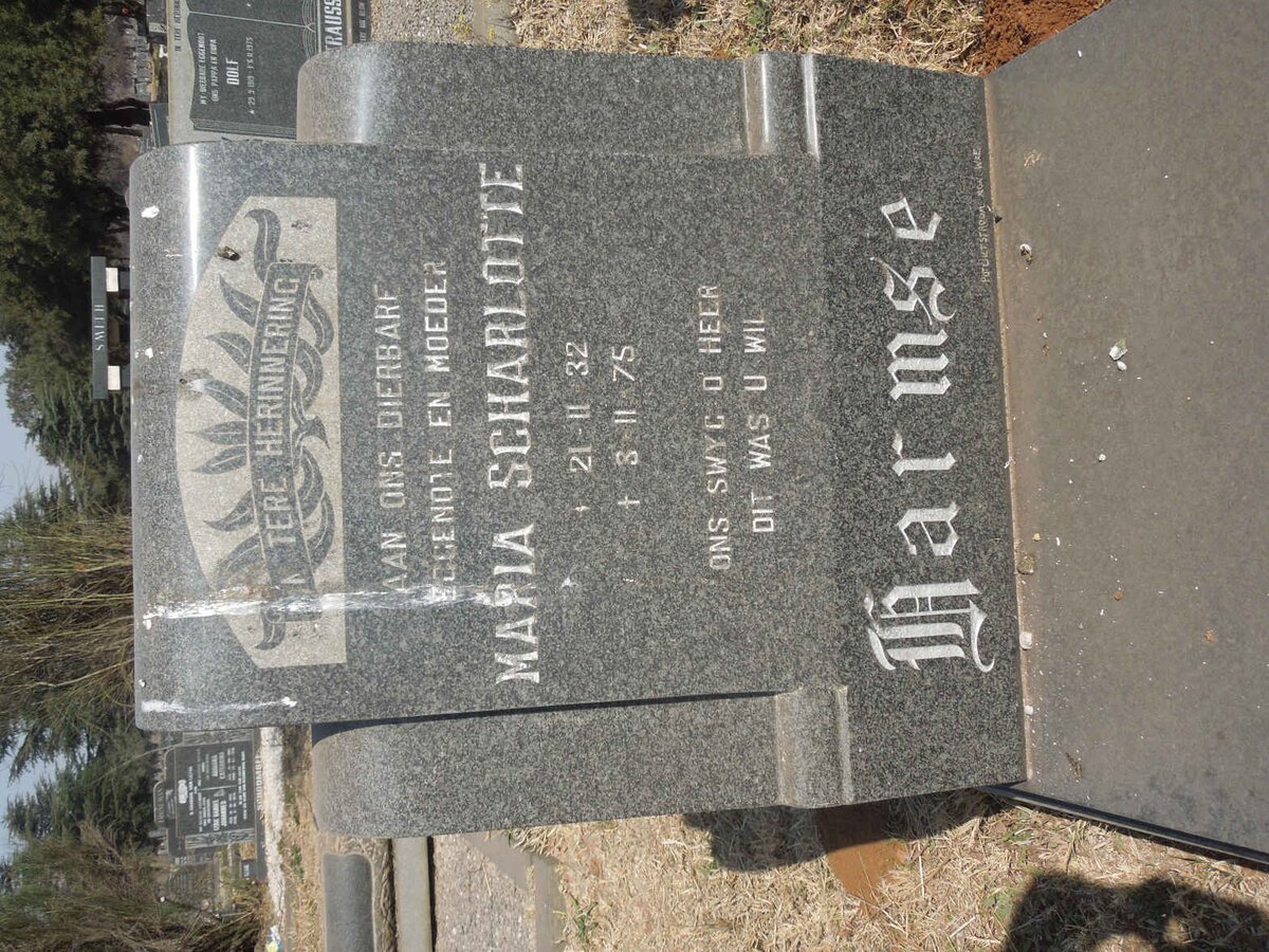 HARMSE Maria Scharlotte 1932-1975