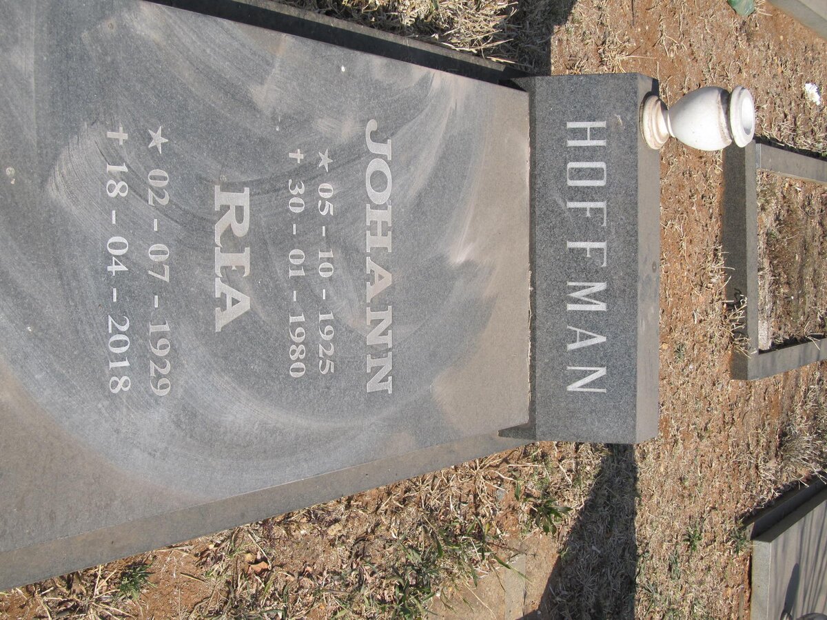 HOFFMAN Johann 1925-1980 &amp; Ria 1929-2018