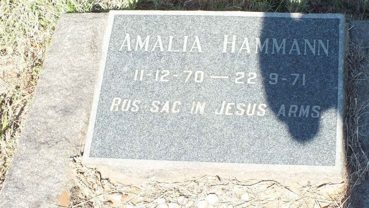 HAMMANN Amalia 1970-1971