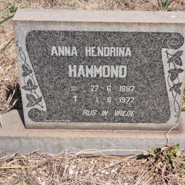 HAMMOND Anna Hendrina 1887-1977