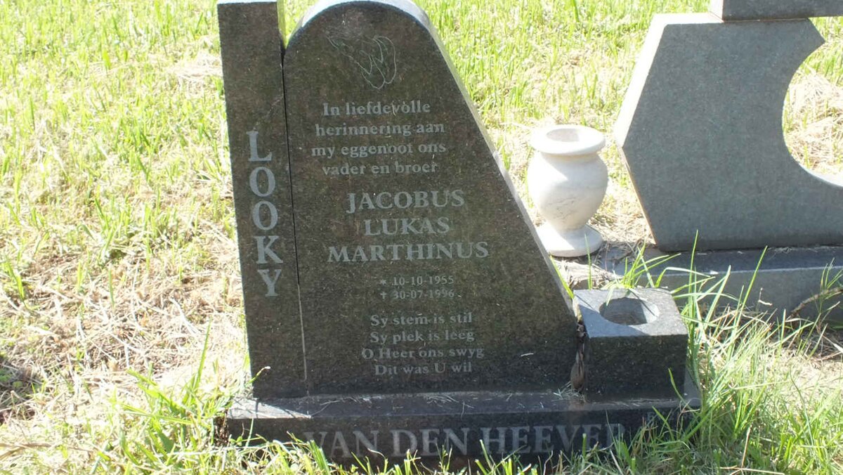 HEEVER Jacobus Lukas Marthinus, van den 1955-1996