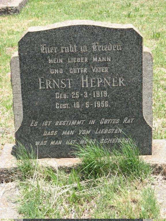 HEPNER Ernst 1919-1956