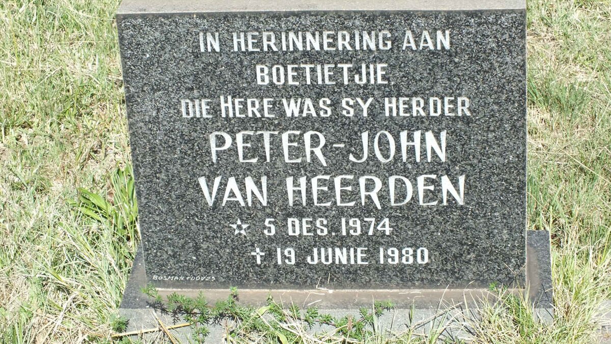 HEERDEN Peter-John, van 1974-1980