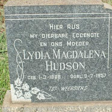 HUDSON Lydia Magdalena 1888-1957