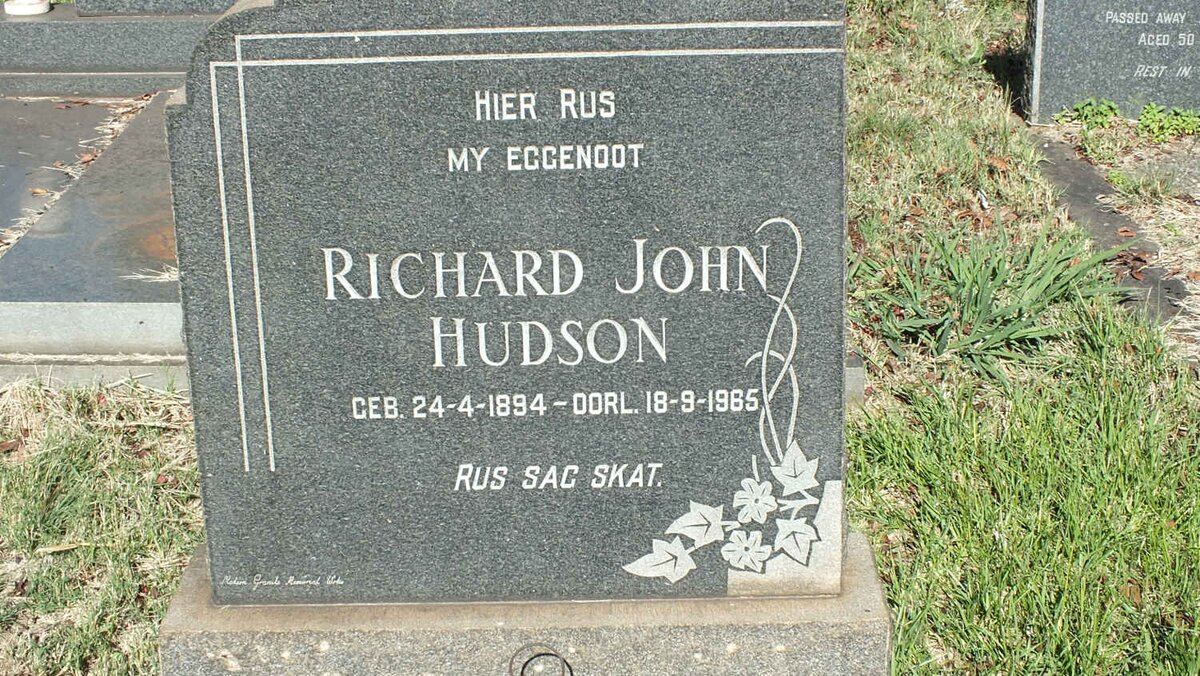 HUDSON Richard John 1894-1965