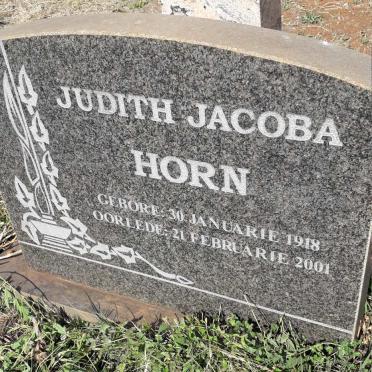 HORN Judith Jacoba 1918-2001