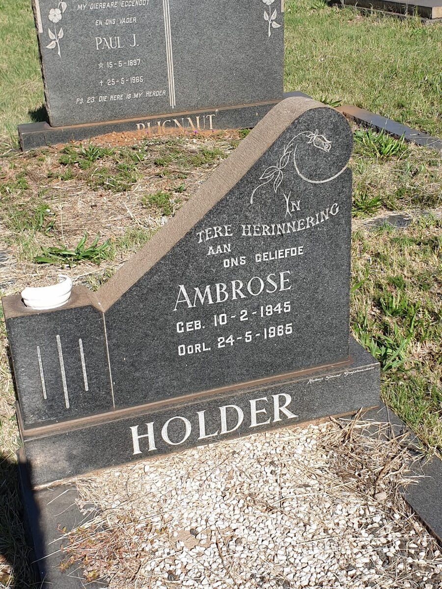 HOLDER Ambrose 1945-1965