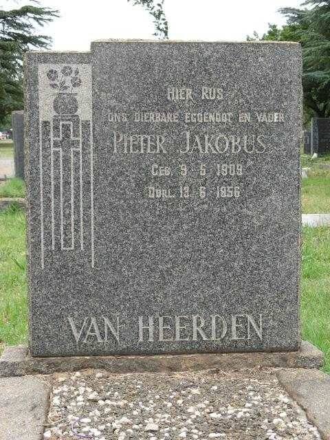 HEERDEN Pieter Jakobus, van 1909-1956