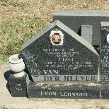 HORN Sarah Johanna 1952-2010 :: VAN DER HEEVER Lizel 1971-1995 :: LEONARD Leon